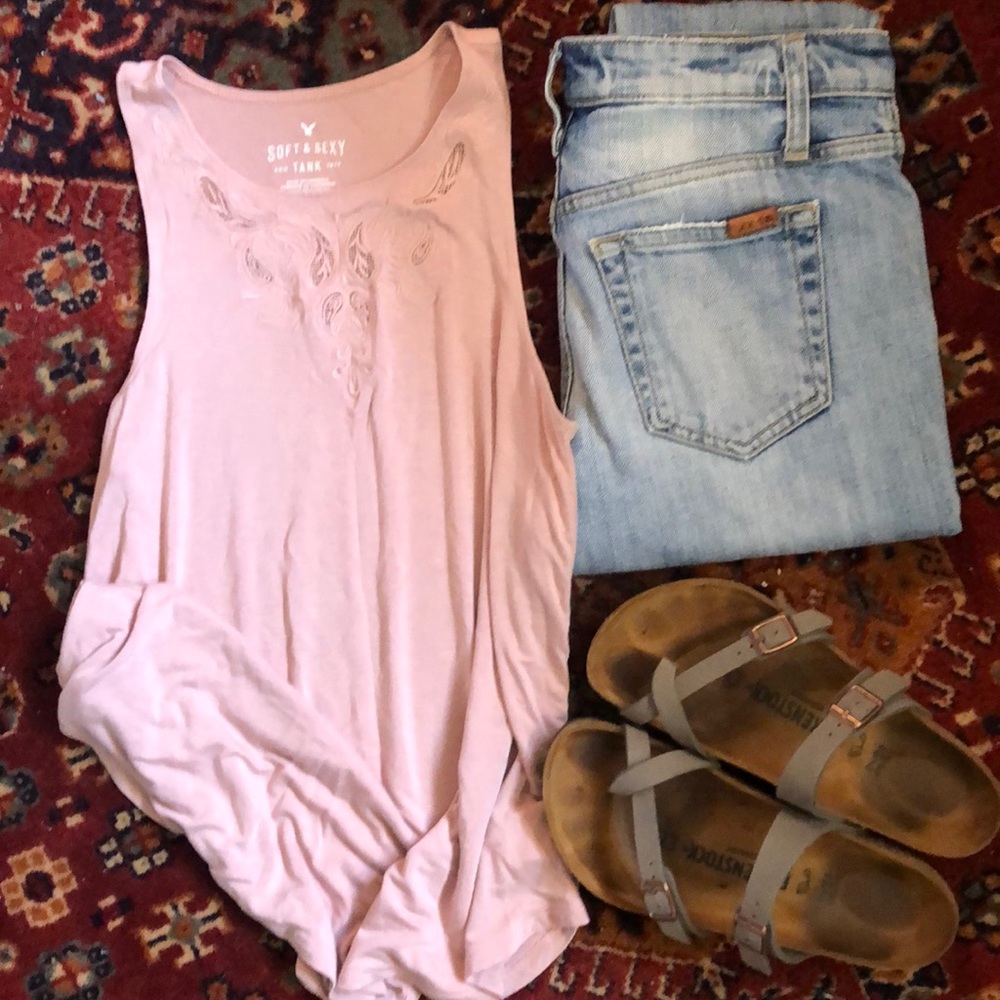 AEO Embroidered Tank